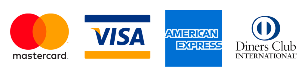 Métodos de Pago: Visa, Mastercard, American Express, PayPal